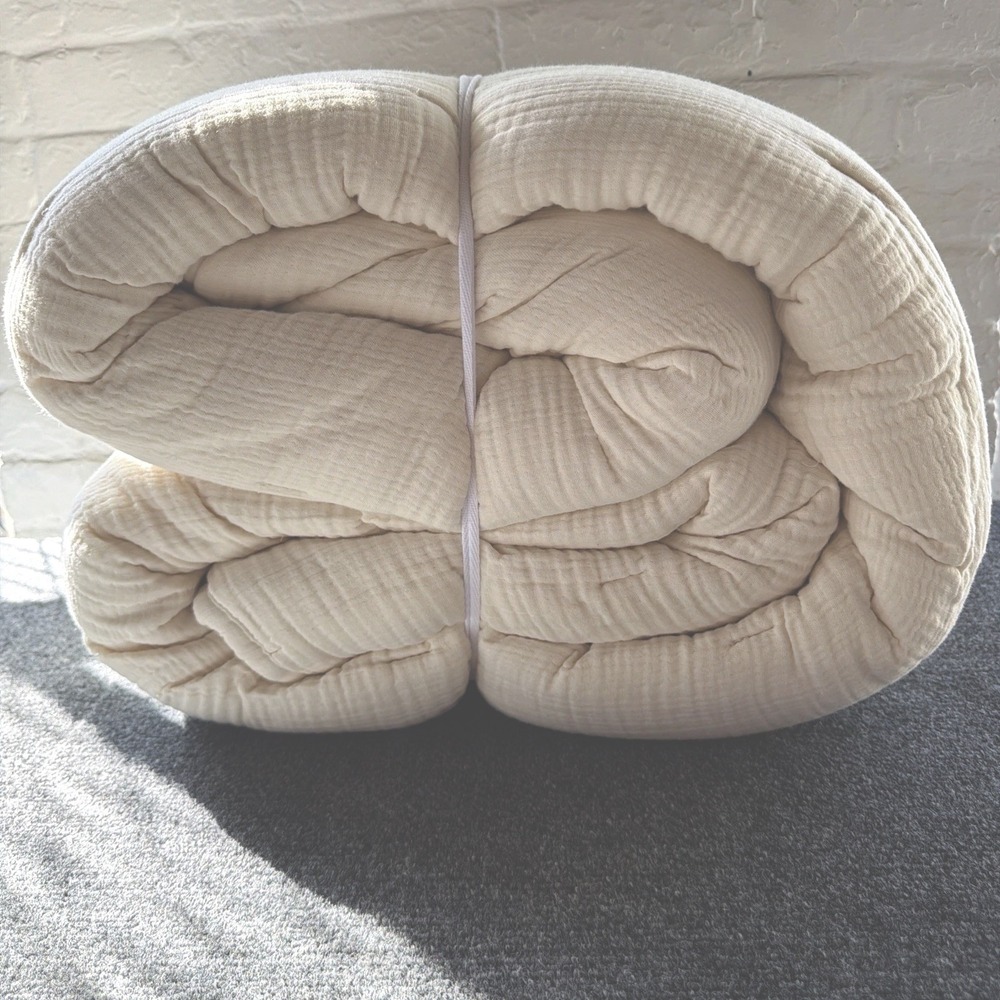 NWT Quince King Cal King Dream Quilt Airy Gauze Undyed Organic Cotton w/Dust Bag - Picture 6 of 9